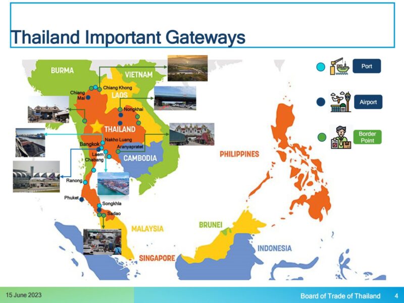 タイ近隣諸国への主要なゲートウェイ